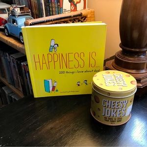 2/$10 Dad Lot Cheesy Jokes Tin With Joke Cards 200 Things I Love About Dad Book